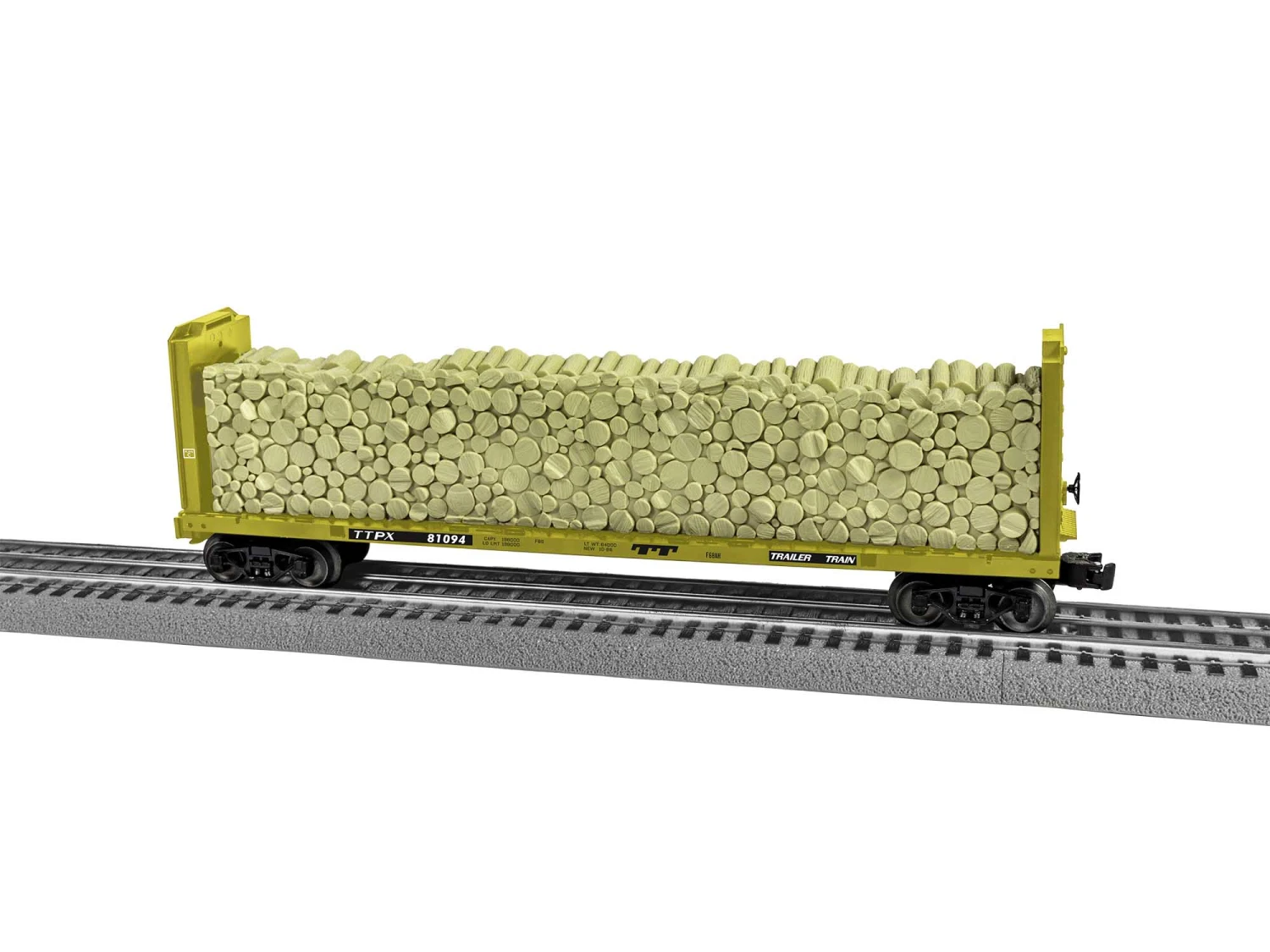 Trailer Train Standard O Bulkhead Flatcar #81094 3 Trailer Train Standard O Bulkhead Flatcar #81094