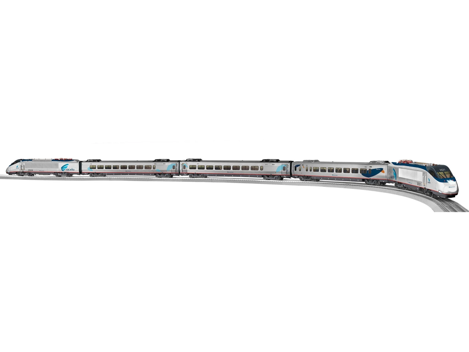 Amtrak Acela LEGACY High Speed Train Set 3 Amtrak Acela LEGACY High Speed Train Set