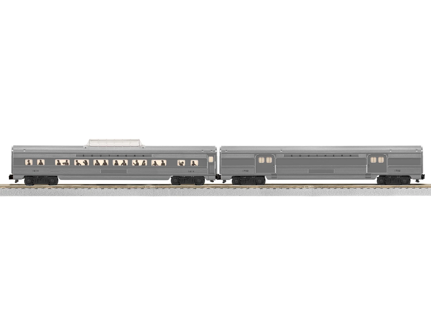 Southern Streamlined Passenger Car 2-Pack 3 Southern Streamlined Passenger Car 2-Pack