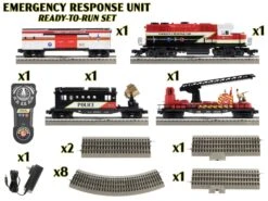 Emergency Response LionChief Bluetooth 5.0 Set 12 Emergency Response LionChief Bluetooth 5.0 Set -Train Toy Store 2223040 04