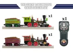 Great Locomotive Chase Deluxe LionChief Bluetooth 5.0 Set 12 Great Locomotive Chase Deluxe LionChief Bluetooth 5.0 Set -Train Toy Store 2223070 05