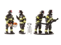 Firefighter Figures And Dog