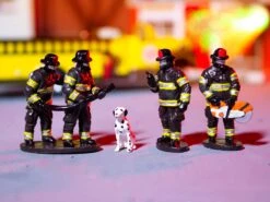 Firefighter Figures And Dog -Train Toy Store 2230180 03