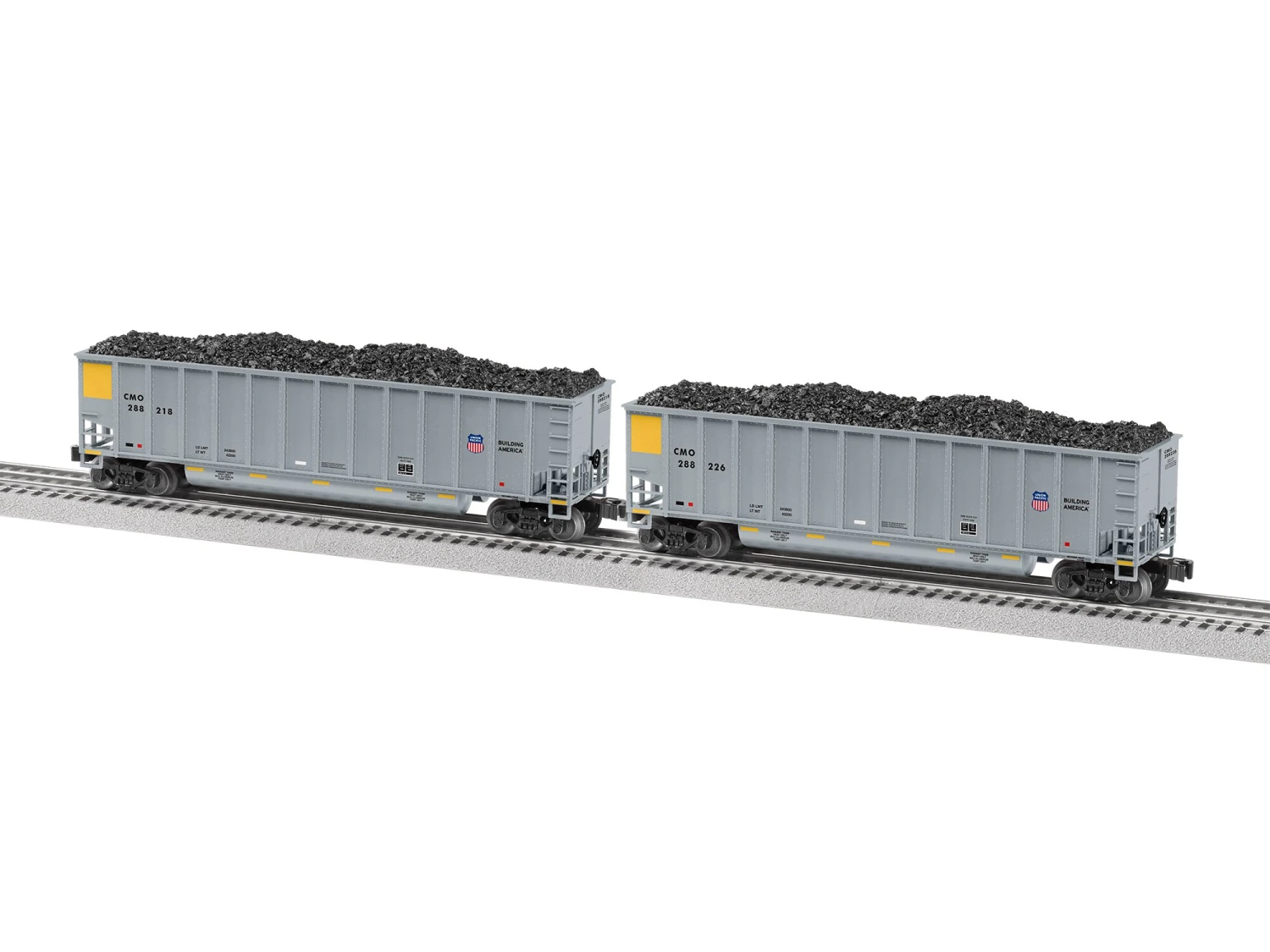 Union Pacific Standard O Rotary Gondola 4-Pack 4 Union Pacific Standard O Rotary Gondola 4-Pack - Image 2