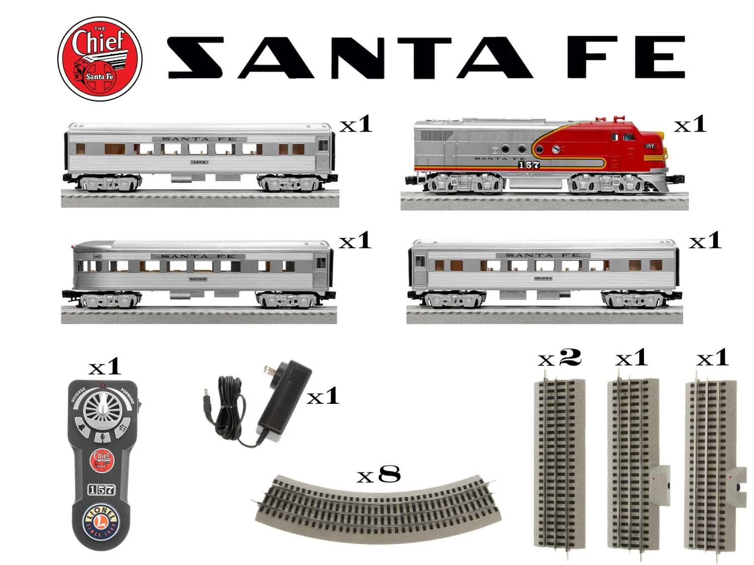Santa Fe Super Chief LionChief® Bluetooth 5.0 Set 4 Santa Fe Super Chief LionChief® Bluetooth 5.0 Set - Image 2