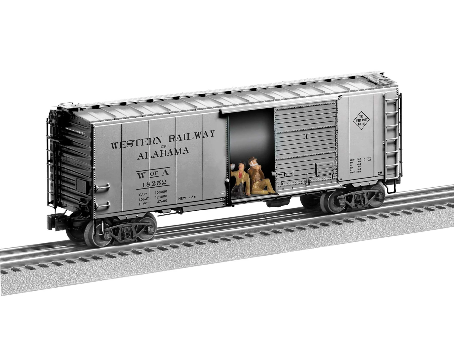 Western Of Alabama Hobo Boxcar #18252 3 Western Of Alabama Hobo Boxcar #18252