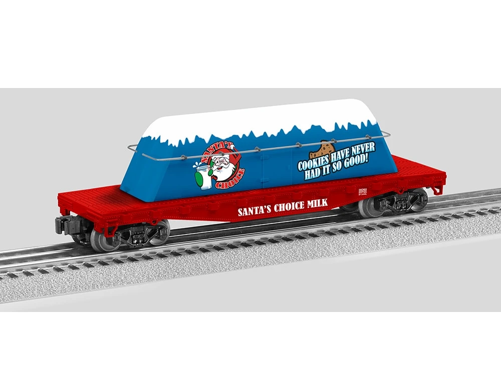 Santa's Choice Milk Carton Flatcar 3 Santa's Choice Milk Carton Flatcar