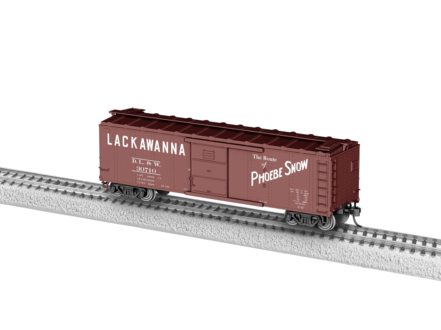 DL & W Boxcar #30710 3 DL & W Boxcar #30710