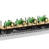 Northern Pacific 40' Flatcar W/ John Deere Tractor Load -Train Toy Store 2426160 01