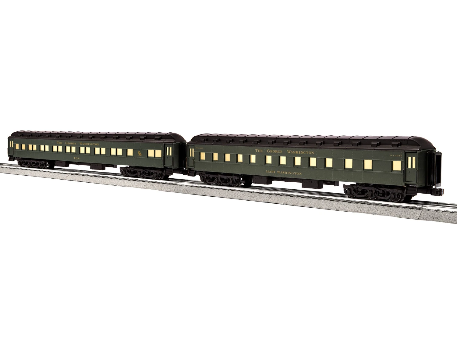 George Washington 18" Passenger Car 2-Pack B 3 George Washington 18" Passenger Car 2-Pack B