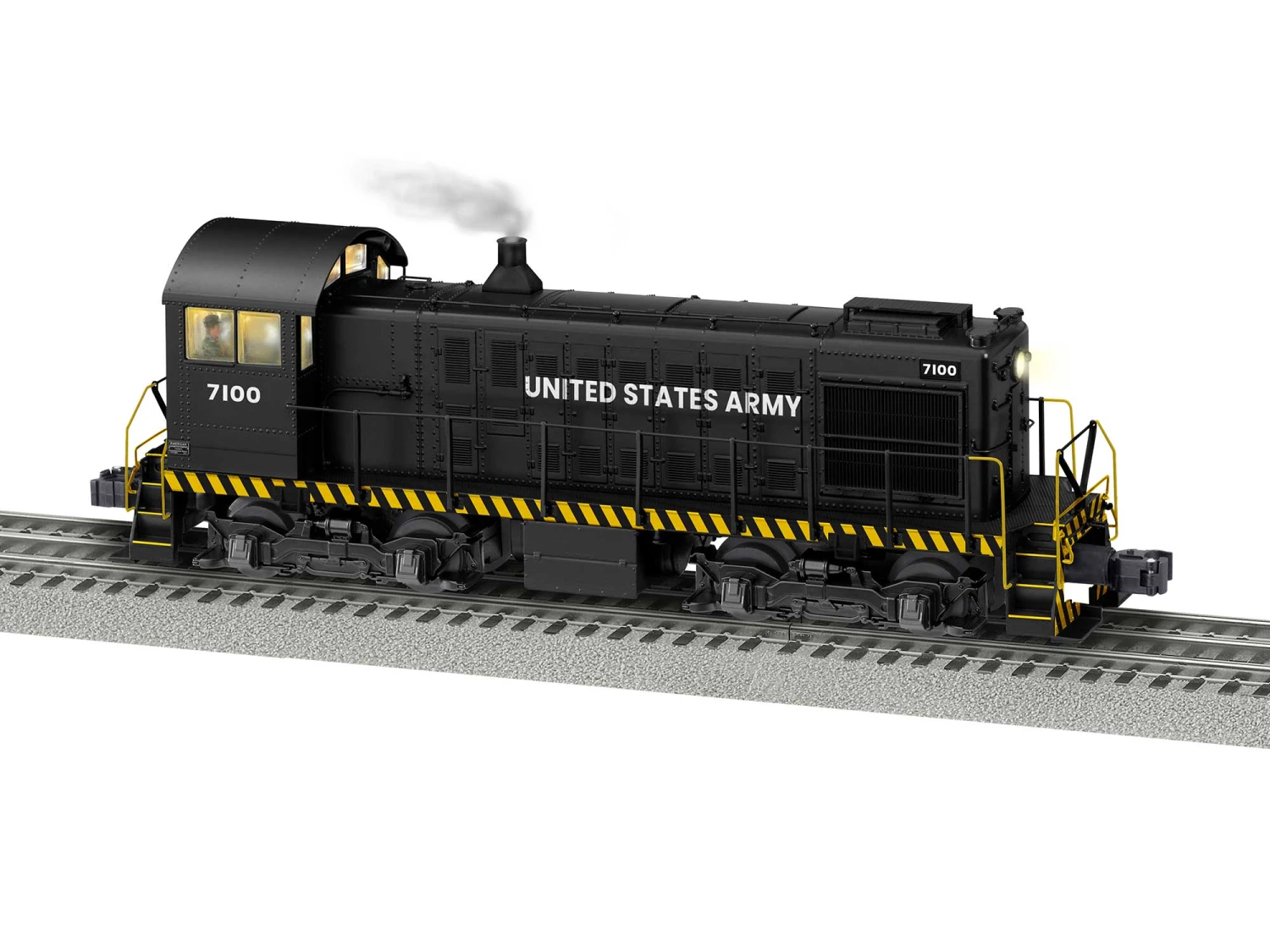 US Army LEGACY Alco S2 #7100 3 US Army LEGACY Alco S2 #7100