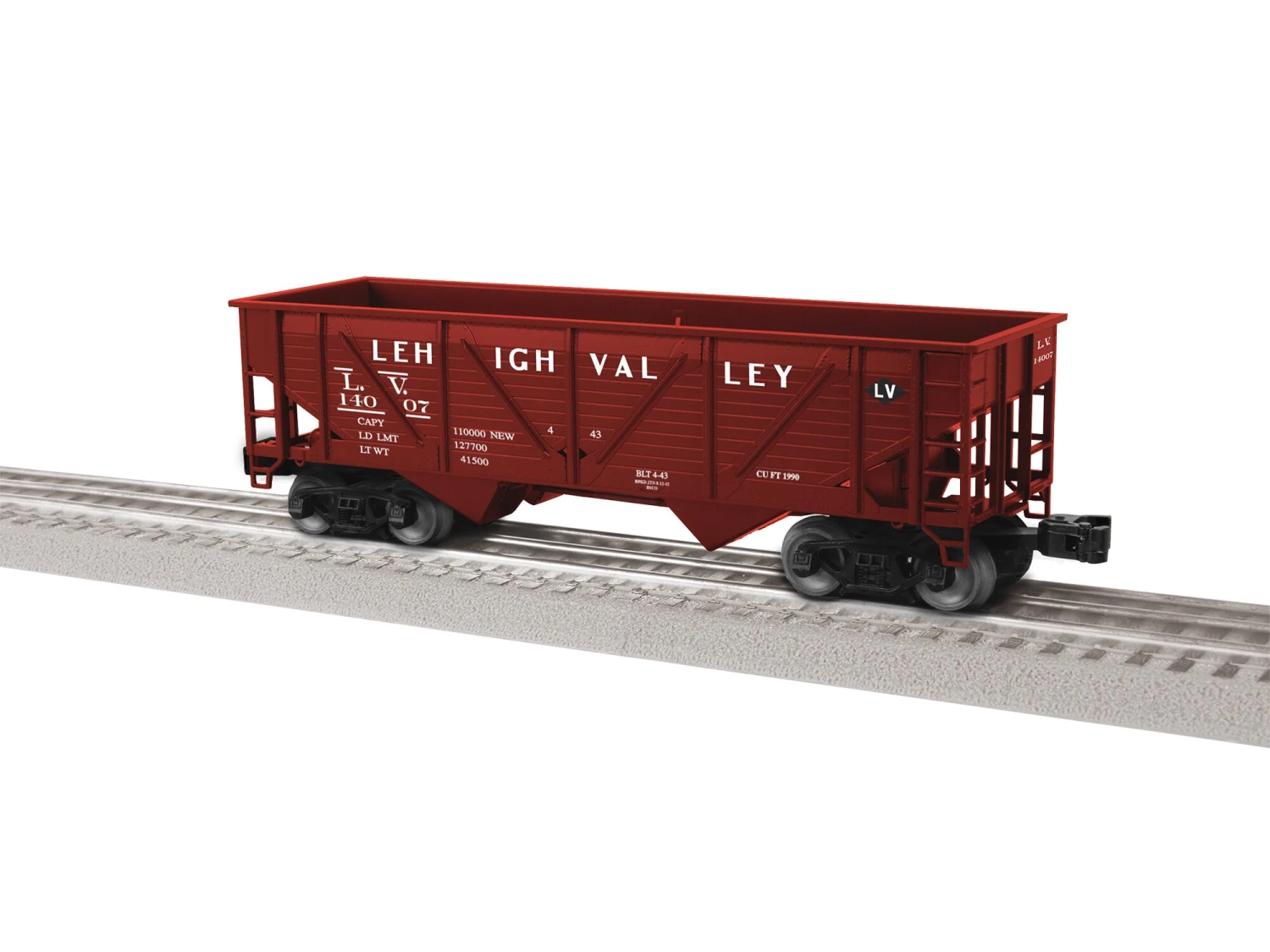 Lehigh Valley Composite 2-Bay Hopper #14007 3 Lehigh Valley Composite 2-Bay Hopper #14007