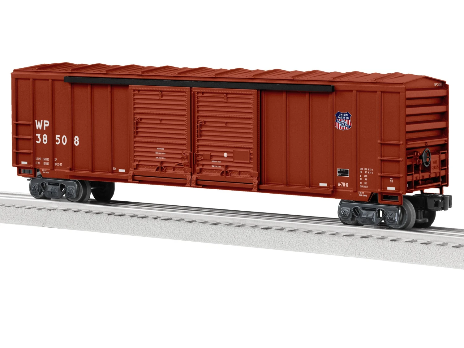Union Pacific Standard O Double Door Boxcar #38508 3 Union Pacific Standard O Double Door Boxcar #38508