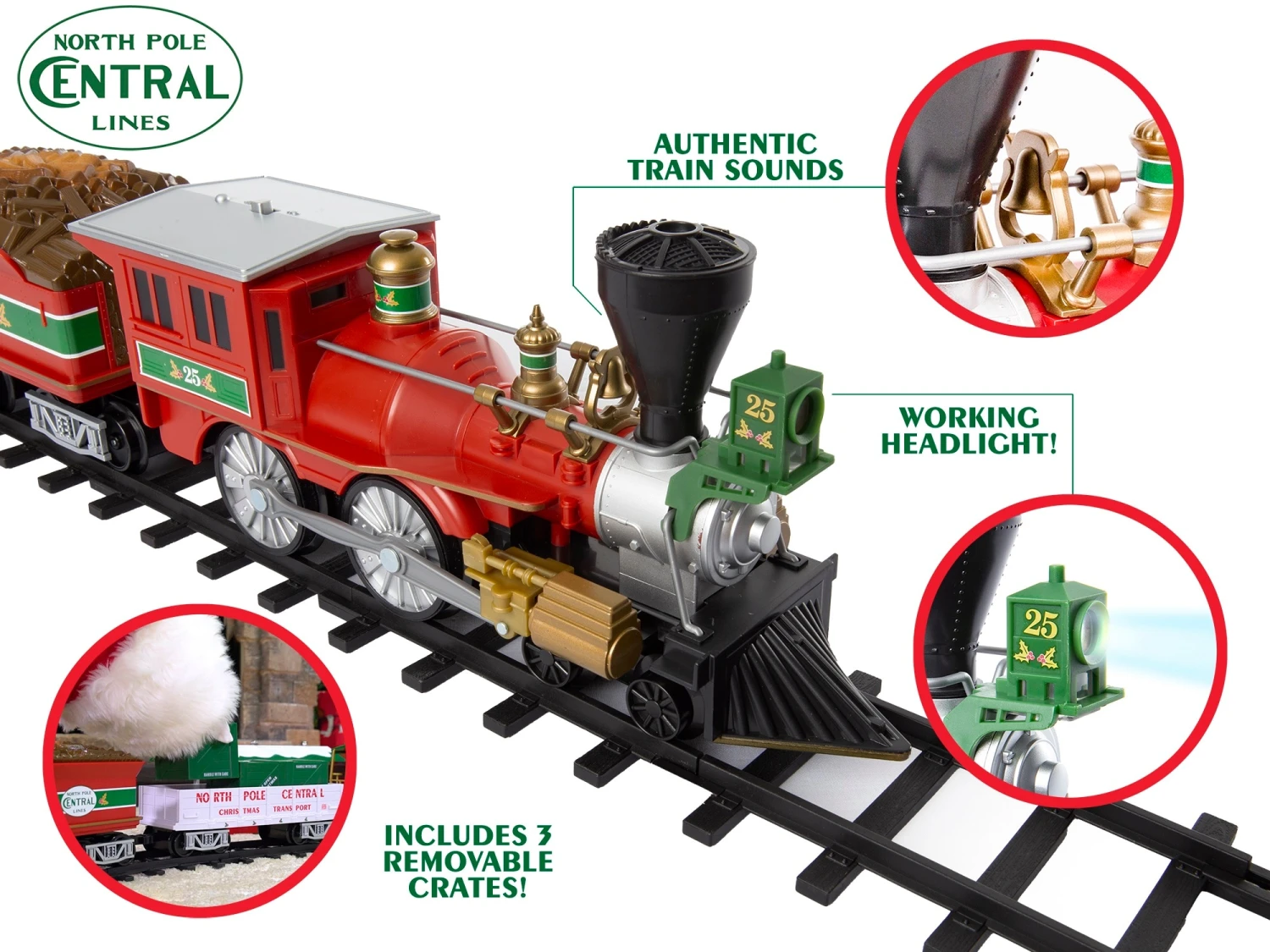 North Pole Central Ready-to-Play Freight Set 4 North Pole Central Ready-to-Play Freight Set - Image 2